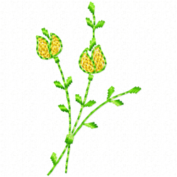 Flowers And Tree Embroidery Design 6